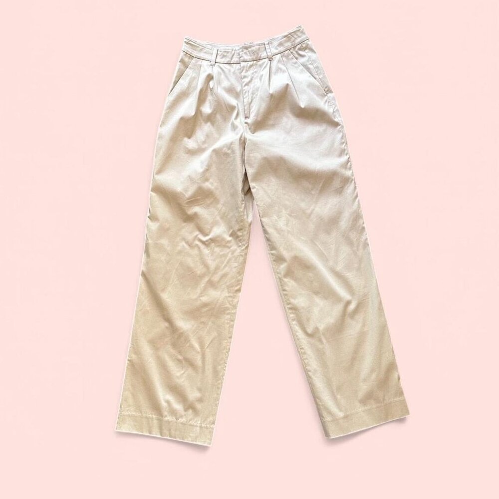 Avec Les Filles Khaki Wide Leg Pant
